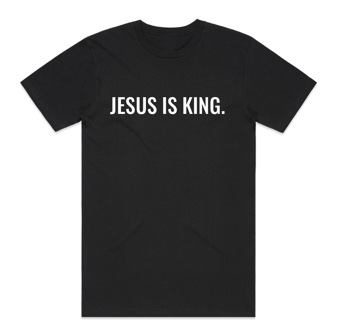 JESUS IS KING - BLACK