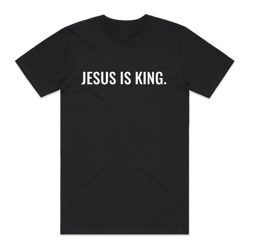 JESUS IS KING - BLACK